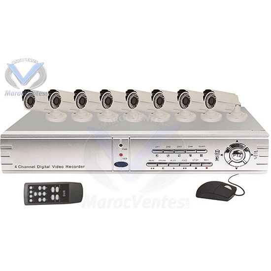 DVR Kits à 8 caméras ,8×Color 1/4" DSP Chipset,540 TV Lines SE-RD628V-CI321H