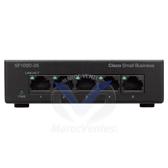 Switch Small Business 5 ports 10/100 Mbps non géré SF110D-05-EU