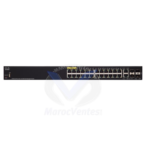 Switch 24-port 10/100 POE Managed SF350-24-K9-EU
