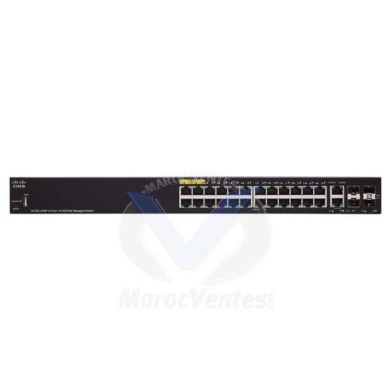 Switch 24-port 10/100 Max PoE Managed SF350-24MP-K9-EU