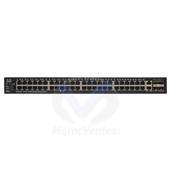 Switch 48 x 10/100 ( PoE +) + 2 x 10 Gigabit SFP + (liaison montante) + 2 x combo 10GBase-T SF550X-48MP-K9-UK