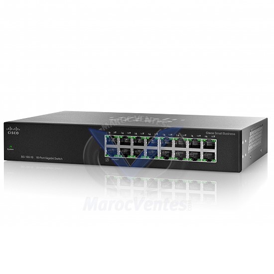 Switch Gigabit 16 x 10/100/1000 Mbps, rackable SG100-16-EU