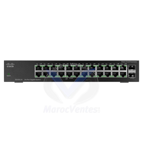 Switch 24 x 10/100/1000 + 2 x combo SFP Gigabit SG112-24-UK