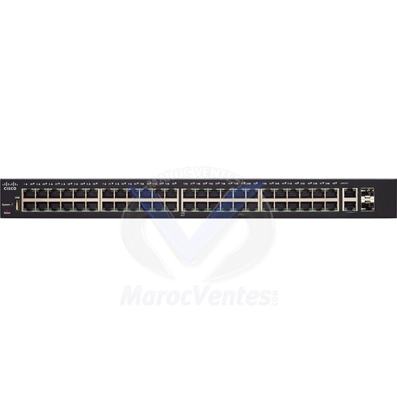 Switch 48 x 10/100/1000 (PoE+) + 2 x combo Gigabit Ethernet / SFP Gigabit SG250-50HP-K9-EU