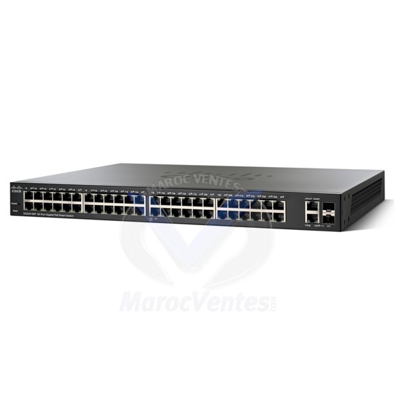 Switch 48 x 10/100/1000 (PoE +) + 2 x combo Gigabit Ethernet / Gigabit SFP SG250-50P-K9-UK