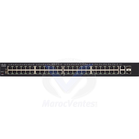 Switch Gigabit manageable 48 ports 10/100/1000 PoE+ + 2 ports 10 GbE + 2 SFP+ SG250X-48P-K9-EU