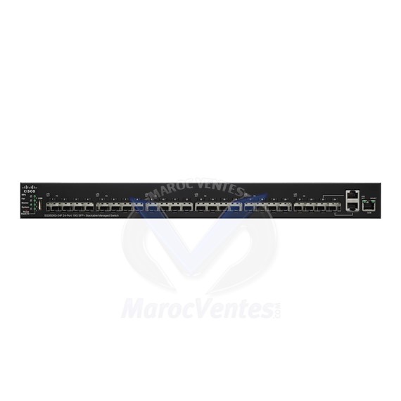 Switch 24 ports 22 x 10 Gigabit SFP+ + 2 x combo 10GBase-T Géré SG350XG-24F-K9-UK