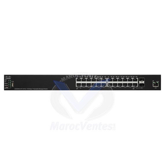 Switch 22 x 10GBase-T + 2 x combo 10 Gigabit SFP+ SG350XG-24T-K9-UK