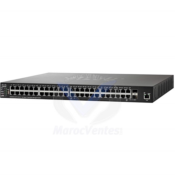 Switch L3 combo 46 x 10GE cuivre + 2 x 10GE montable sur rack géré SG350XG-48T-K9-UK