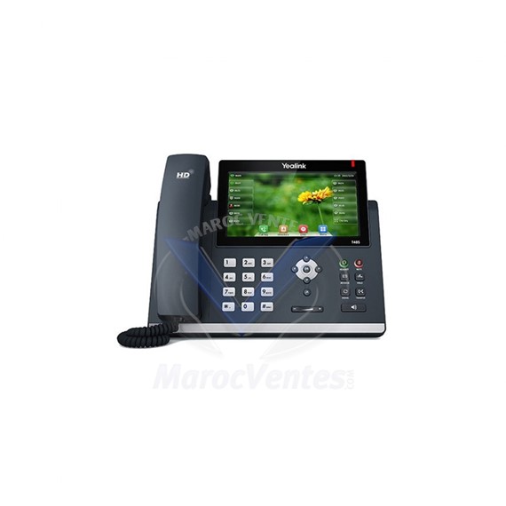 Téléphone IP 16 comptes SIP écran tactile 7" PoE SIP-T48S