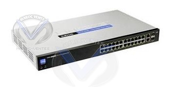 Switch 24 ports 10/100 Mbps + 2 ports Gigabit double connectique SFP SLM224G-G5