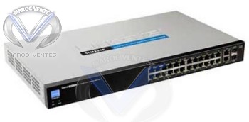 Switch 24 ports 10/100 Mbps + 2 ports Gigabit double connectique SFP PoE SLM224P-G5