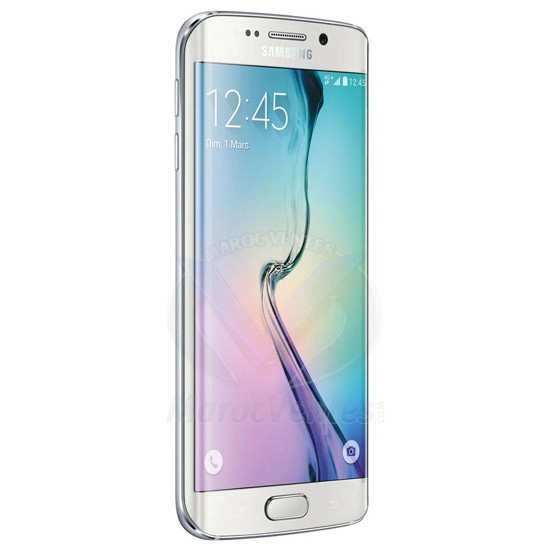 Samsung Galaxy S6 Edge 32Go RAM 3 Go 5.1" Blanc ou Noir SM-G925FZWAMWD