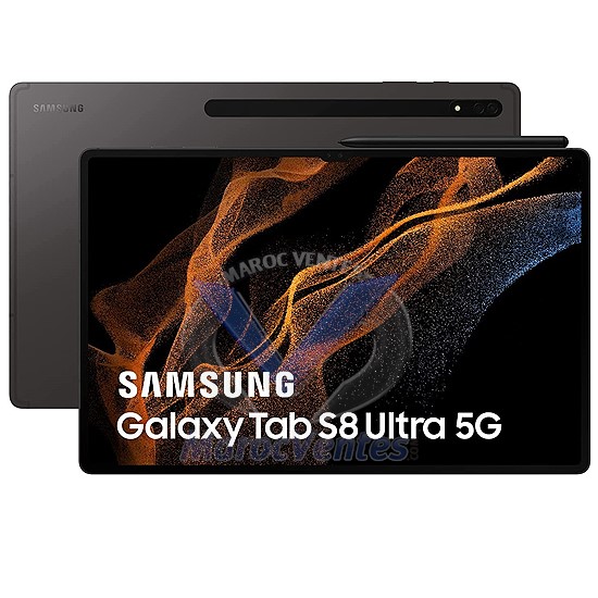 Tablette Tab S8 Ultra Noir 14.6" Octa Core 16Go 512Go Android 5G 12Mpx 12Mpx 13Mpx 6Mpx SM-X906BZAFMWD