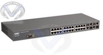 Switch 24 ports 10/100 administrable avec IP Clustering SMC6128L2