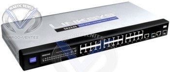 Switch Gigabit 24 ports 10/100 + 2 ports Mini-GBIC SR224G