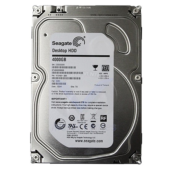 Disque Dur Interne 3,5" 4 To SATA III 6Gb/s - 5900 tpm ST4000DM000
