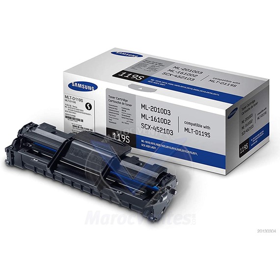 Cartouche de toner noir authentiques MLT-D119S originale 3000 pages SU864A