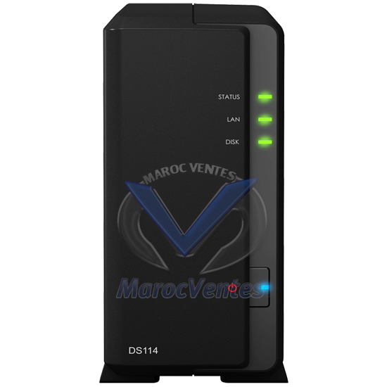 Serveur NAS CPU 1.2 Ghz  512 Mo Ram 1 LAN Gigabit  2 USB 3.0 1 5 To max DS114
