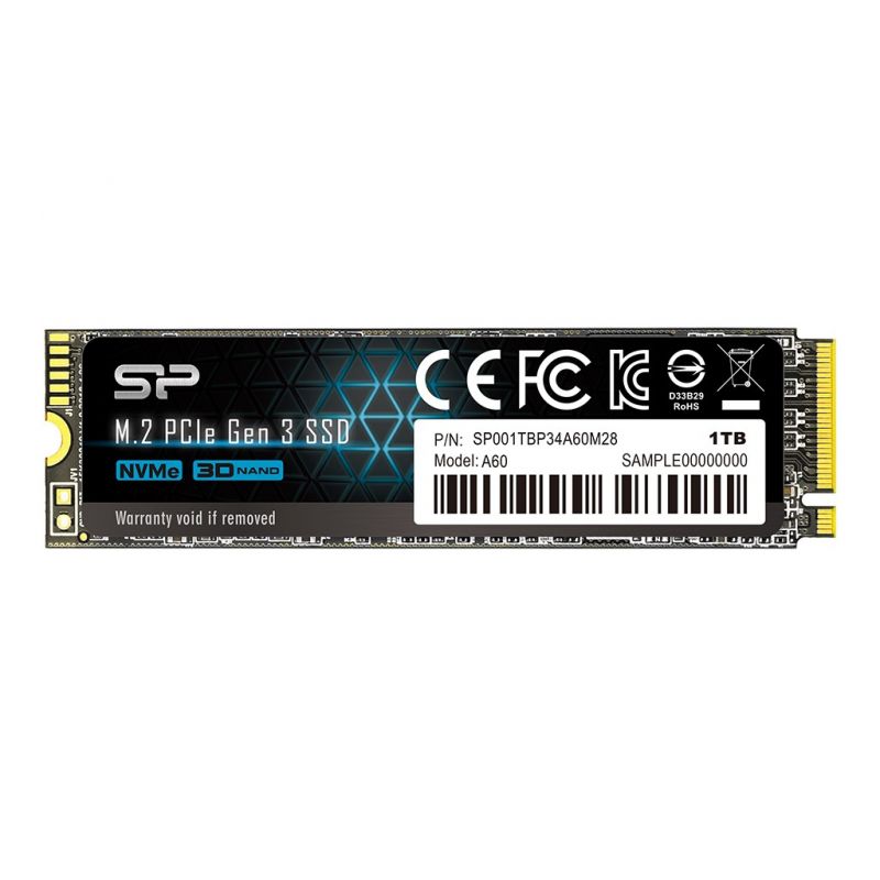 M.2 1TB SSD PCIE NVME A60 2280 SP001TBP34A60M28