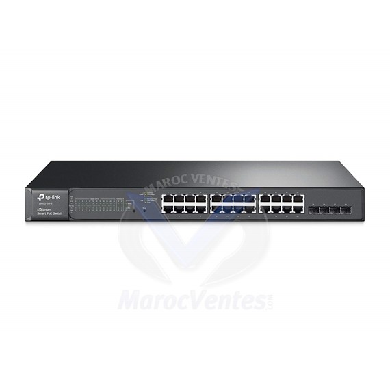 Switch 24 x 10/100/1000 (PoE+) + 4 x SFP Gigabit combiné T1600-28PS (TL-SG2424P)