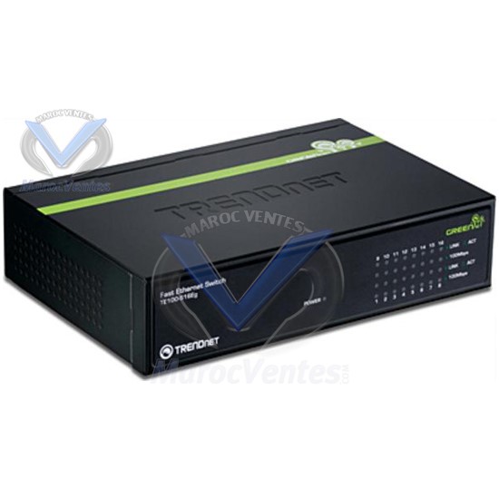 Mini Switch 16 Ports 10/100 Mbits TE100-S16Eg