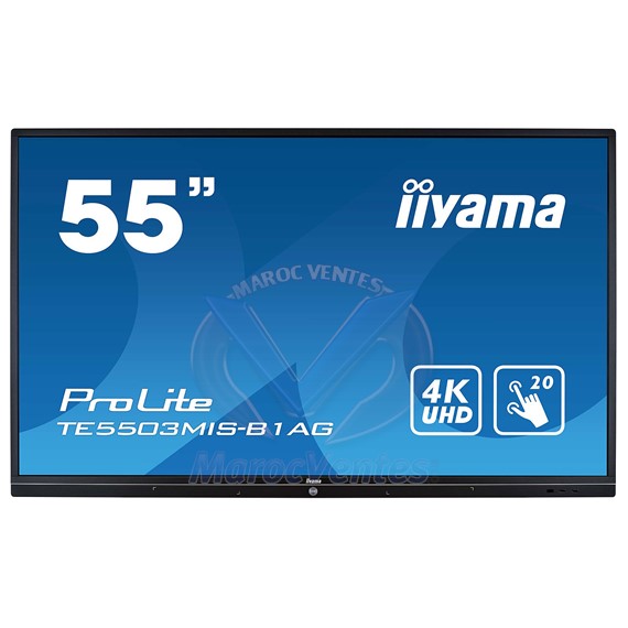 Écran ProLite tactile multipoint 55" 3840 x 2160 pixels 18/7 Haut-parleur intégré TE5503MIS-B1AG