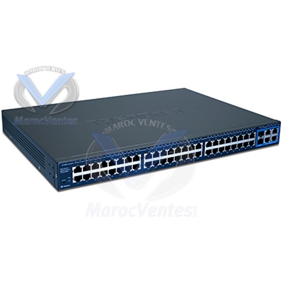 Web Switch 48 Ports 10/100Mbits VLAN + 2 Ports 10/100/1000 + 2 Mini GBIC (F.O) TEG-2248WS