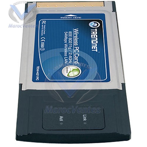 Carte PCMCIA 54Mbits (Version 1.2R) TEW-421PC