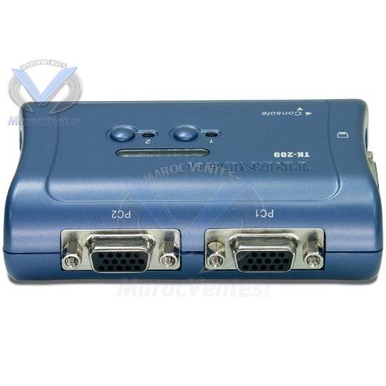 Mini swich KVM 2 Ports USB (Audio+2câbles KVM) TK-209K