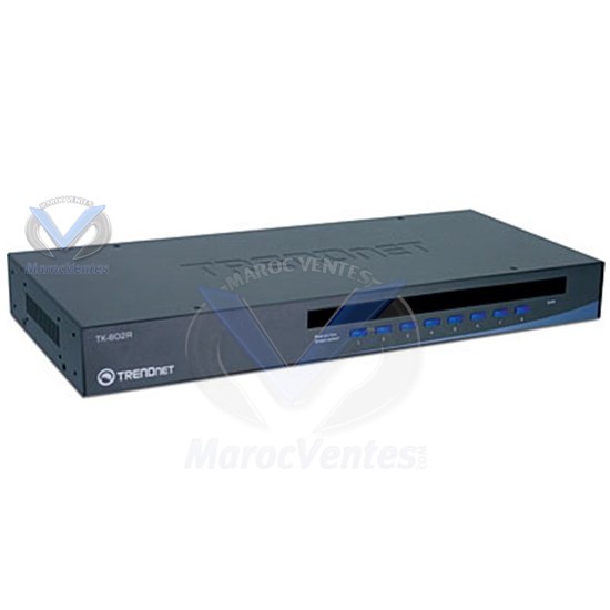 Swich KVM 8 Ports PS2 19" av menu OSD TK-802R