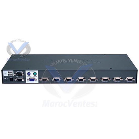 Swich KVM 8 Ports USB 19" avec menu OSD TK-804R