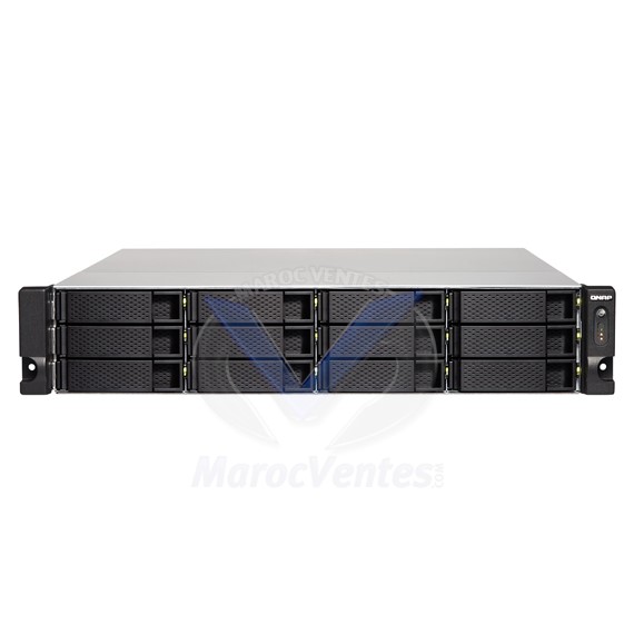 Serveur NAS professionnel 12 baies 4 Go Intel Apollo Lake J3455 Quad-Core 1.5GHz et alimentation redondante (sans disque dur) TS-1253BU-RP-4G