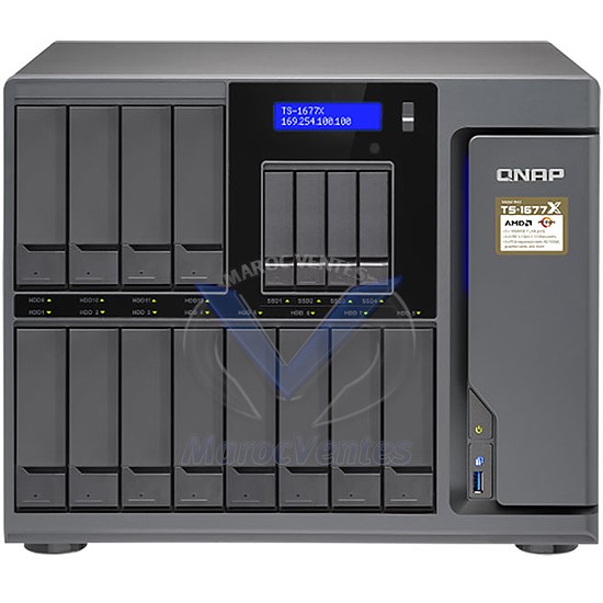 Serveur NAS 16 Baies (sans disque dur) avec 64GB DDR4 TS-1677X-1700-64G