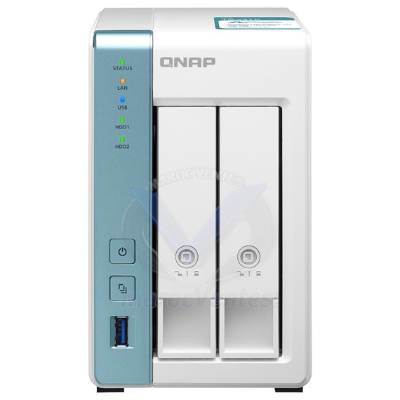 Serveur NAS 2 baies 1 Go de RAM DDR3 (sans disque dur) TS-231K