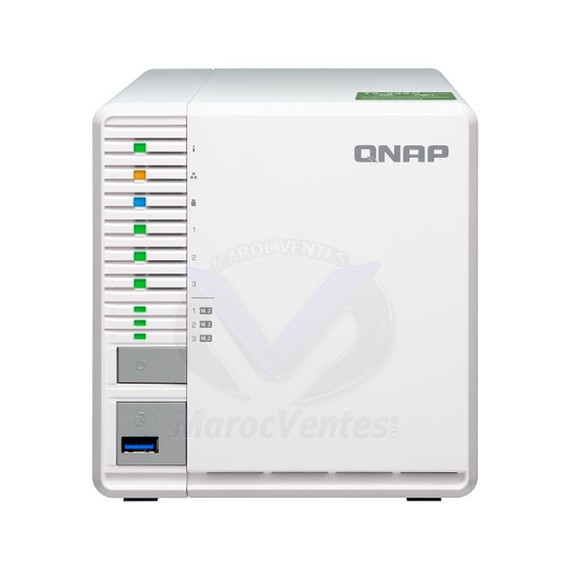 Serveur NAS 3 Baies avec 2 Go de RAM Quad-core cortex A-57 1.7GHZ TS-332X-2G