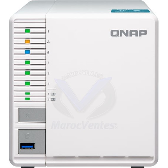Serveur NAS 3 baies 2.5"/3.5" + 2 slots M.2 2 Go RAM Intel Celeron J1800 (sans disque dur) TS-351-2G