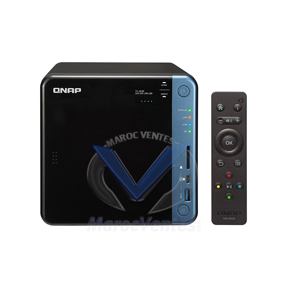 Serveur NAS 4 baies  4 Go de RAM Quad-Core Intel Celeron J3455 1.5GHz "sans disque dur" TS-453B-4G