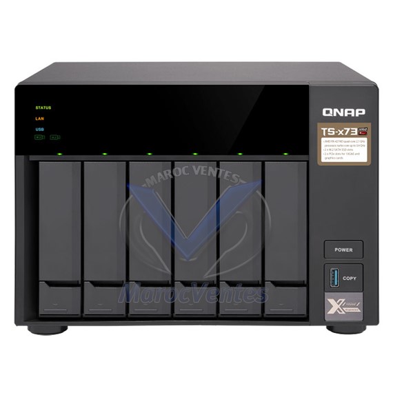 Serveur NAS 6 baies avec 4GB DDR4 (sans disque dur) TS-673-4G