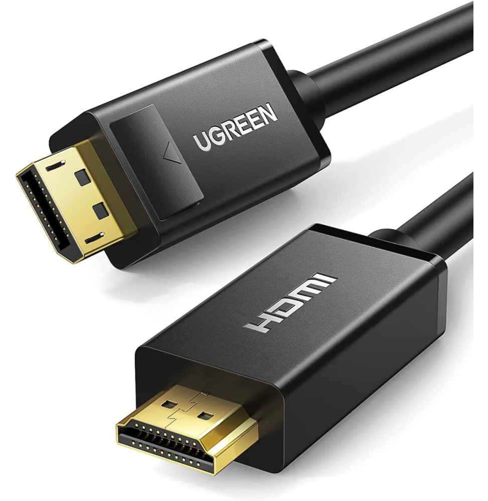 Câble Ugreen Displayport Male vers HDMI Male - 3 mètres (10203) 10203-3M