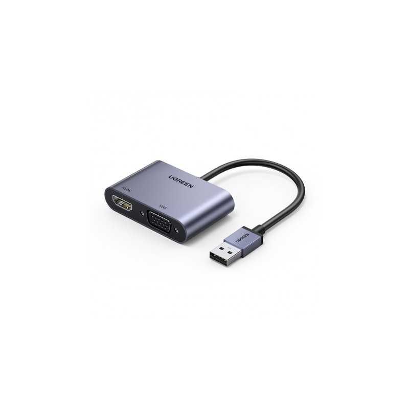UGREEN Convertisseur USB 3.0 to HDMI+VGA 20518