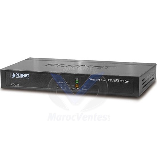 Ethernet 4 Ports via le Pont VDSL2 (profil 30a) VC-234