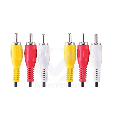 Stereo Video Cable      3x RCA M - 3x RCA M 2.0m-Stereo Video Cable      3x RCA M - 3x RCA M 2.0m