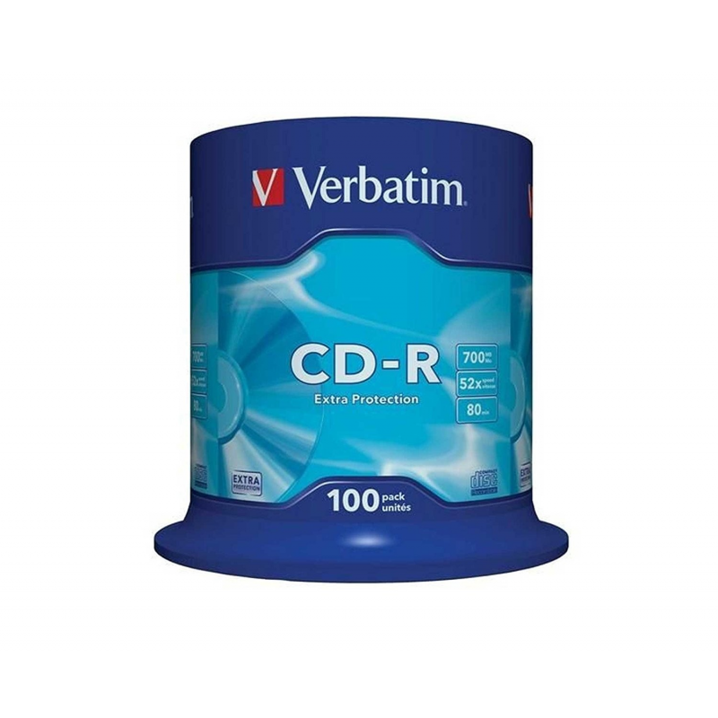 Verbatim - 100 x CD-R - 700 Mo ( 80 min ) 52x - spindle 43411