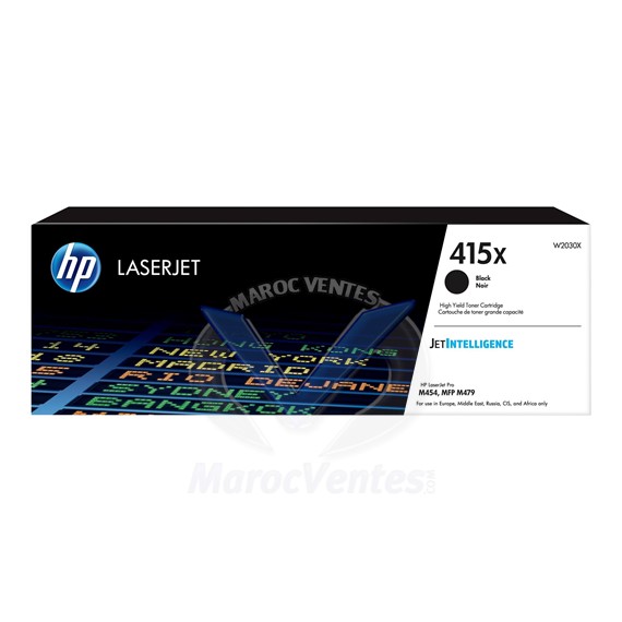 Cartouche de toner 415X noir originale rendement élevé 7500 pages W2030X