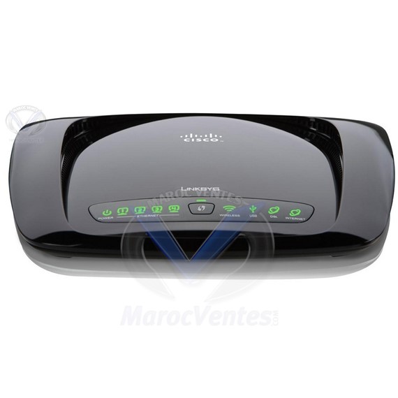 Routeur sans fil N Home ADSL2+, Modem Wifi-N Dual Band, 4 ports Ethernet Gigabit WAG320N