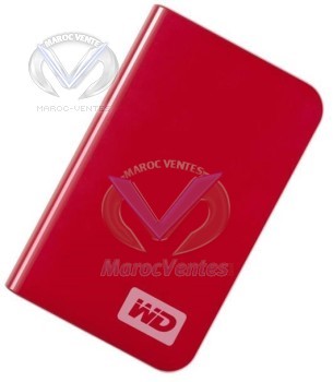 Disque dur - 250 Go - externe - Hi-Speed USB - Rouge réel WDMER2500TE