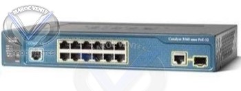 Switch Catalyst 3560 Compact 12 10/100 PoE + 1 T/SFP IP Base Image WS-C3560-12PC-S
