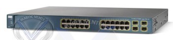 Switch Catalyst 3560 24 10/100/1000T PoE avec 4 SFP et IPB Image WS-C3560G-24PS-S