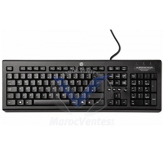 CLAVIER FILAIRE HP CLASSIC - AZERTY - WZ972AA